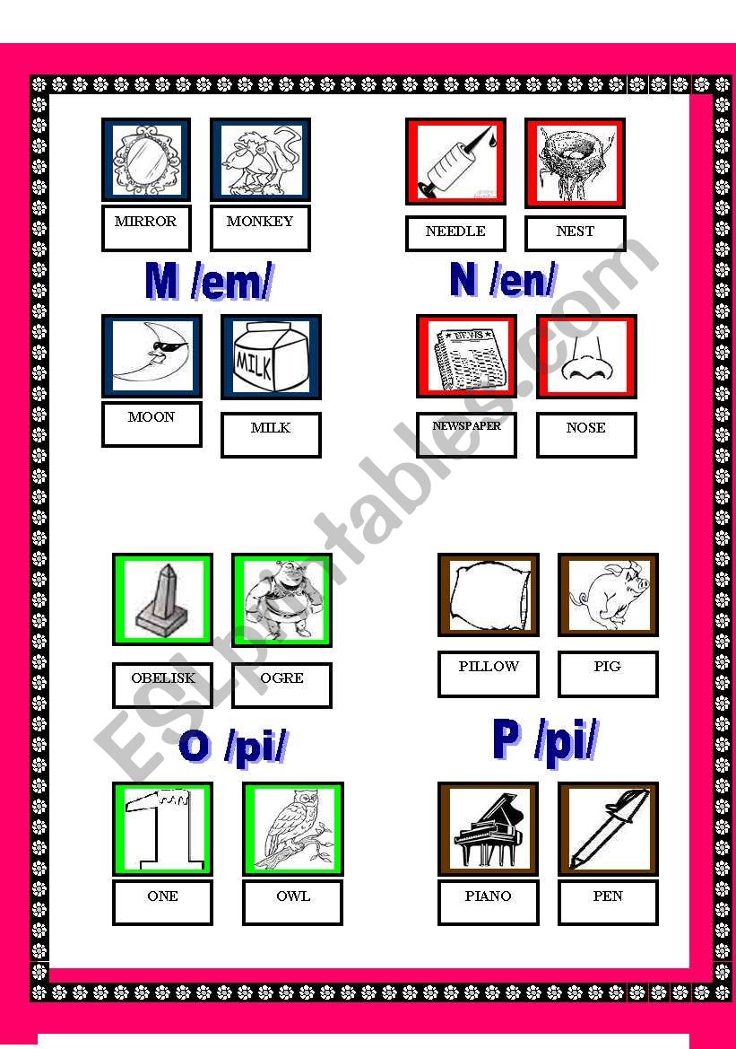 THE ALPHABET 2  (4 pages) worksheet