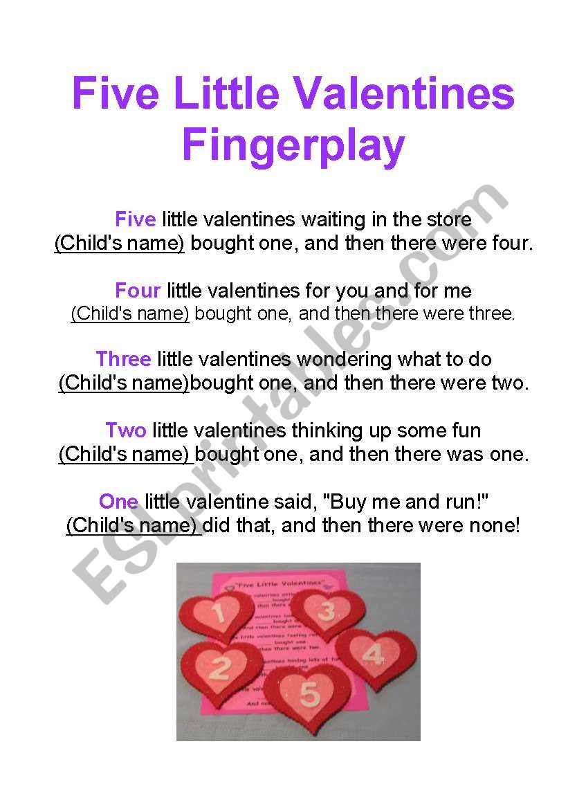 Valentines: Traditional Rhymes and Fingerplays