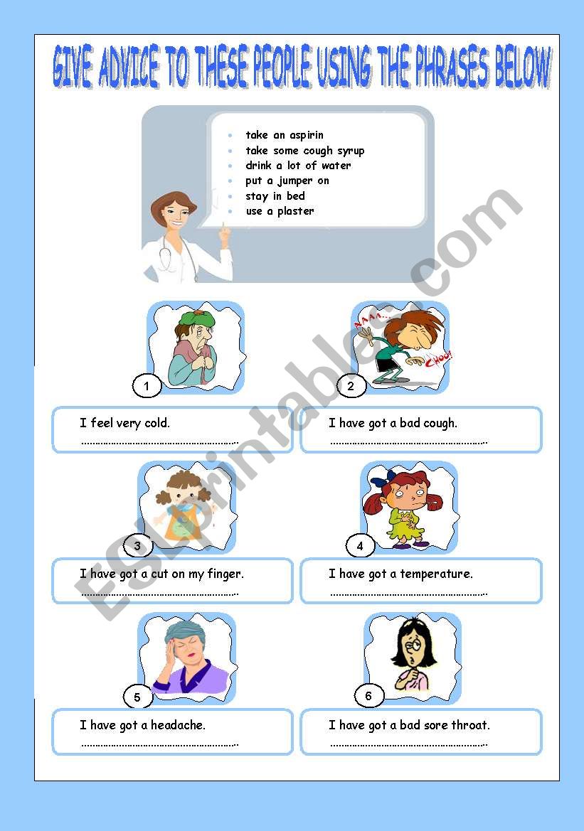 health worksheet