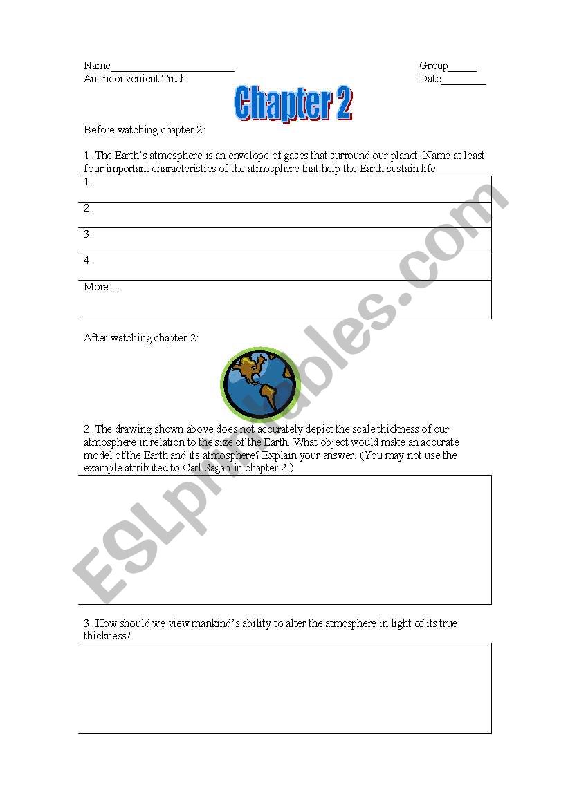 INCONVENIENT TRUTH worksheet