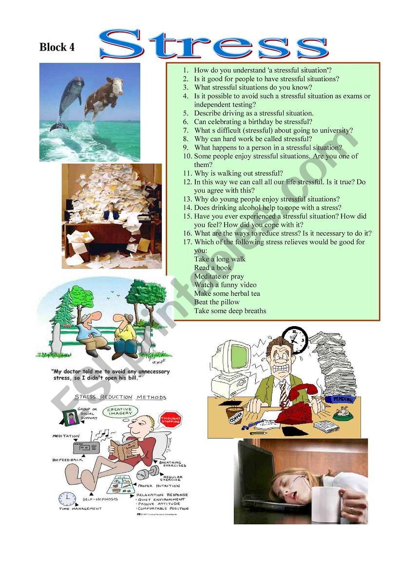 Block 4 Stress worksheet