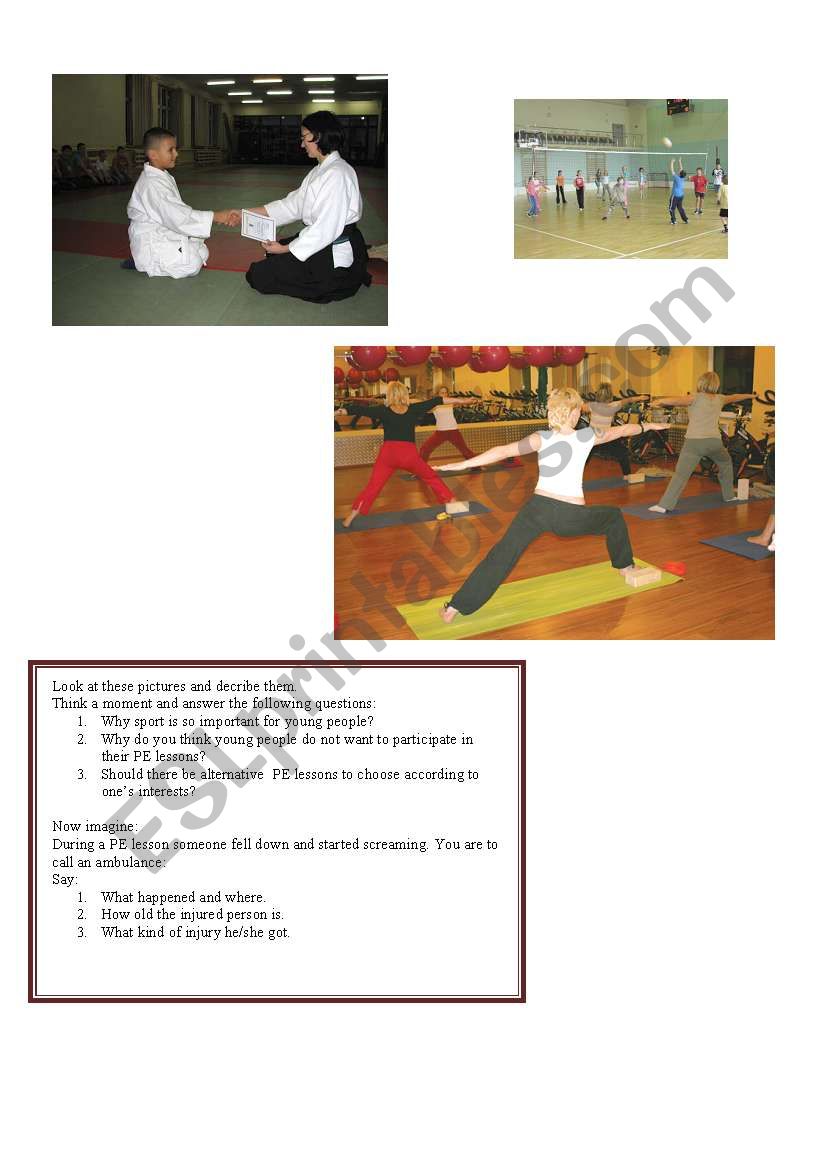 SportSpeakingSkills worksheet