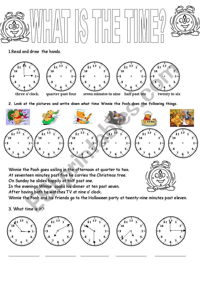 What time is it? worksheet