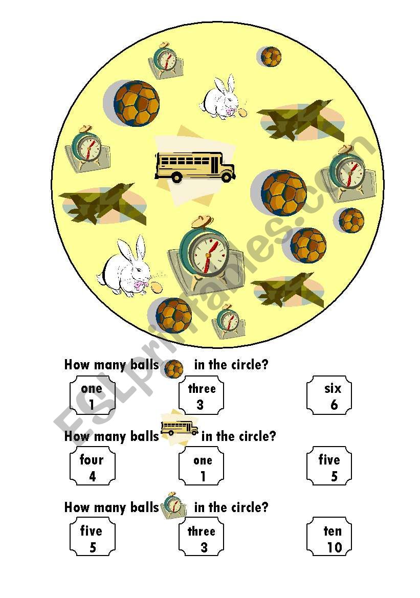 COUNT AND MARK worksheet