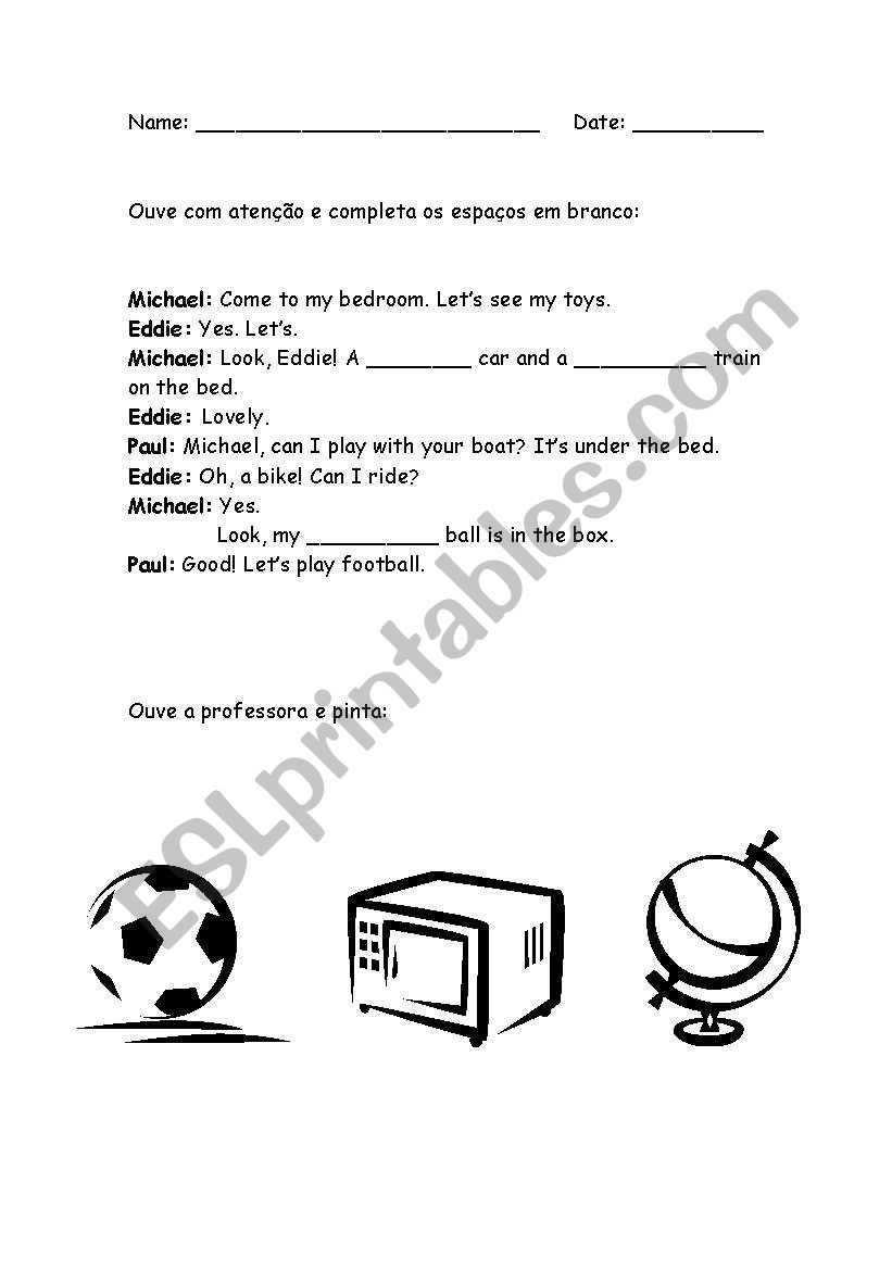 colours worksheet