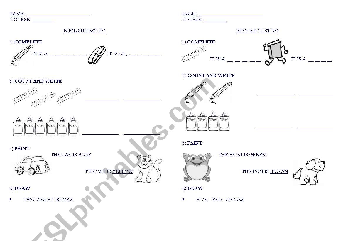 SCHOOL-THINGS AND COLOURS REVIEW