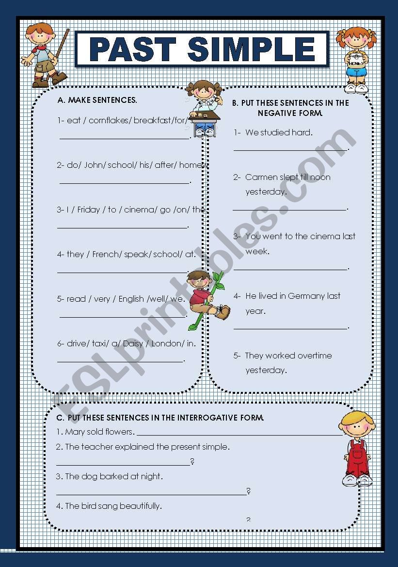 PAST SIMPLE worksheet