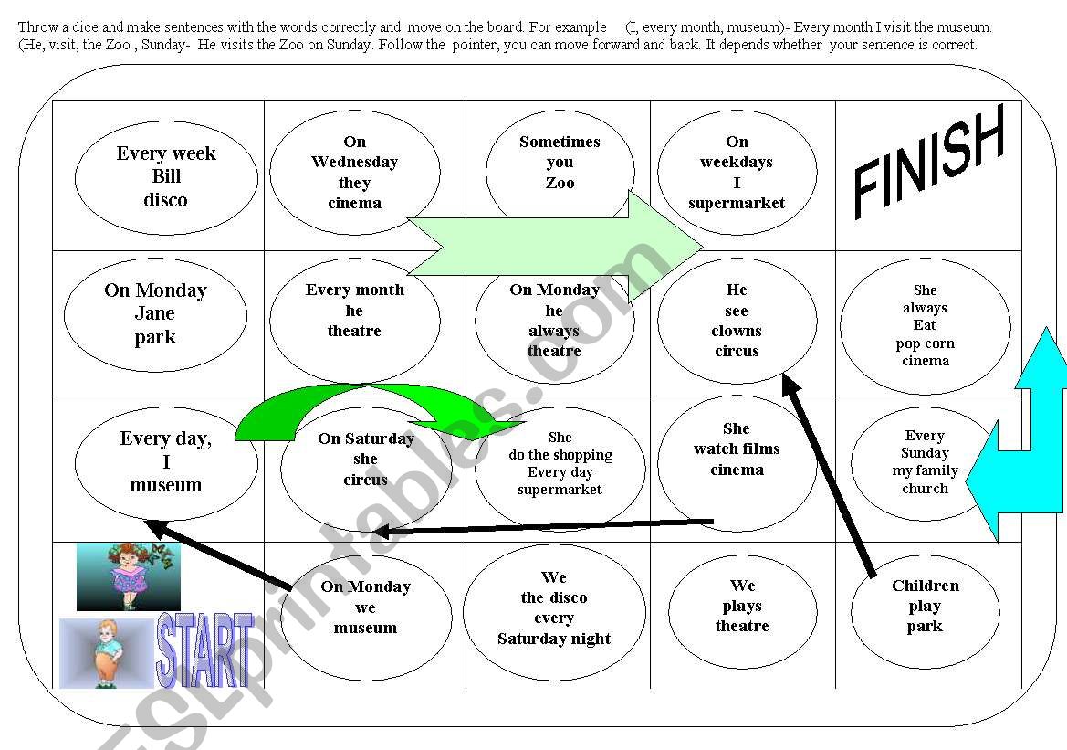 the sentence formation worksheet