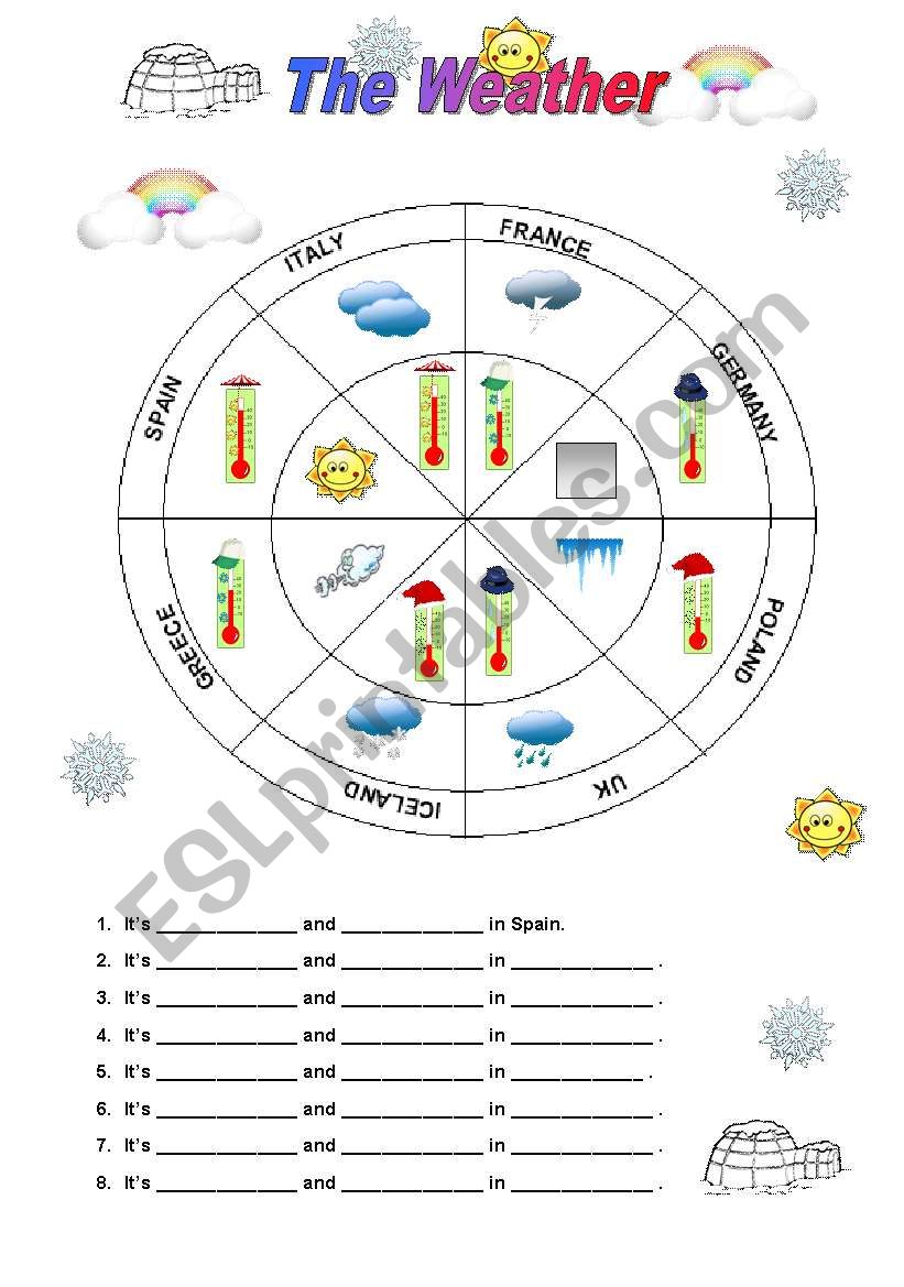 THE WEATHER (5/6) worksheet