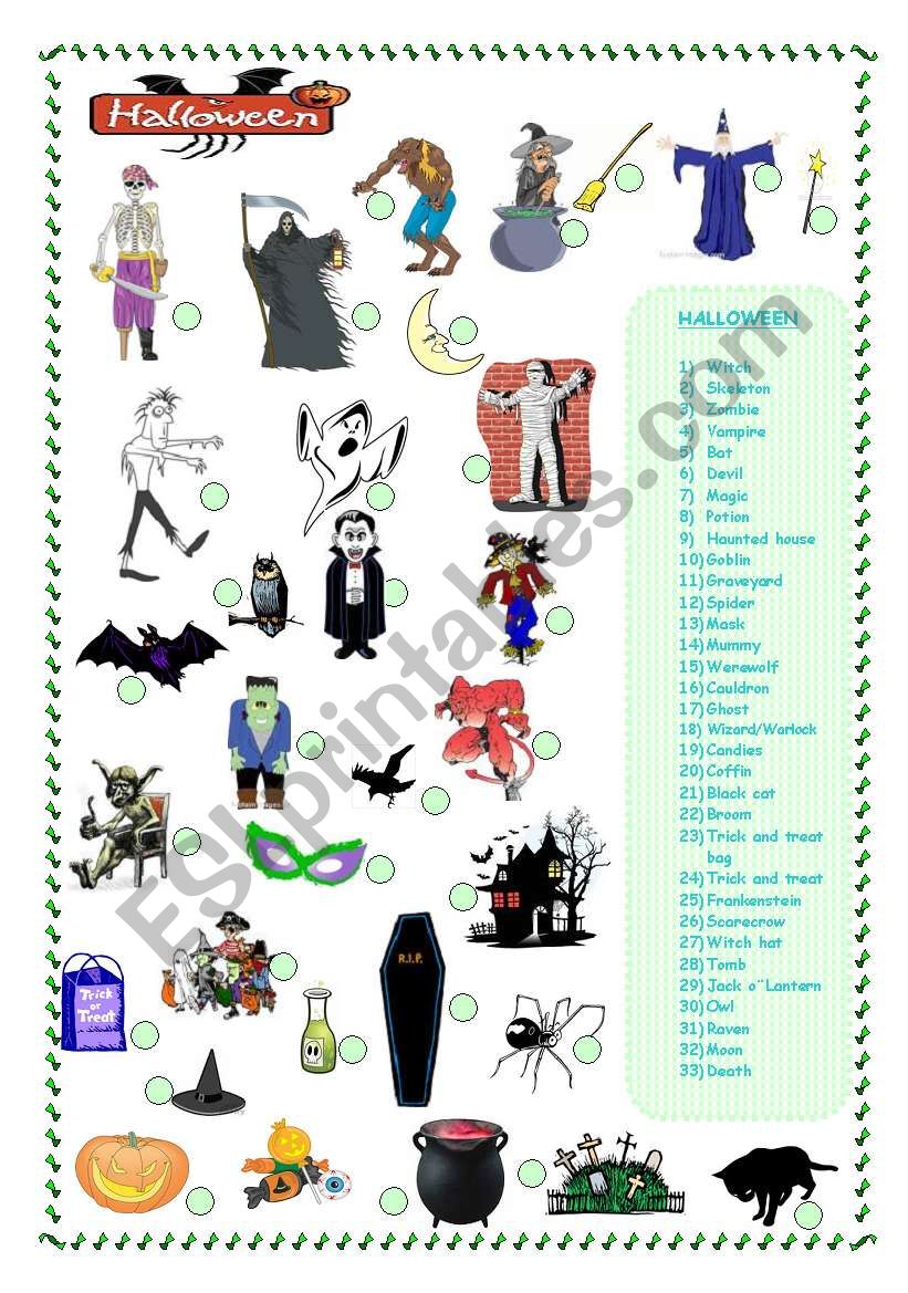 HALLOWEEN worksheet