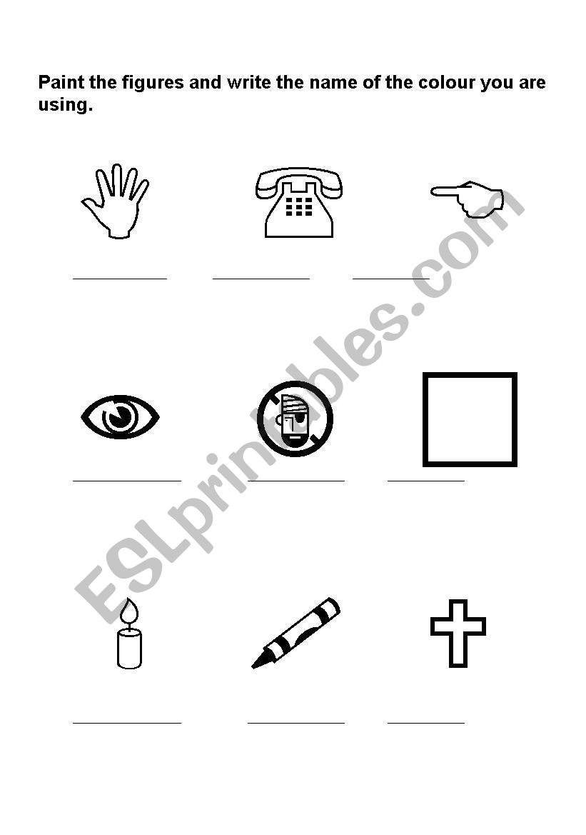 Check the colours worksheet
