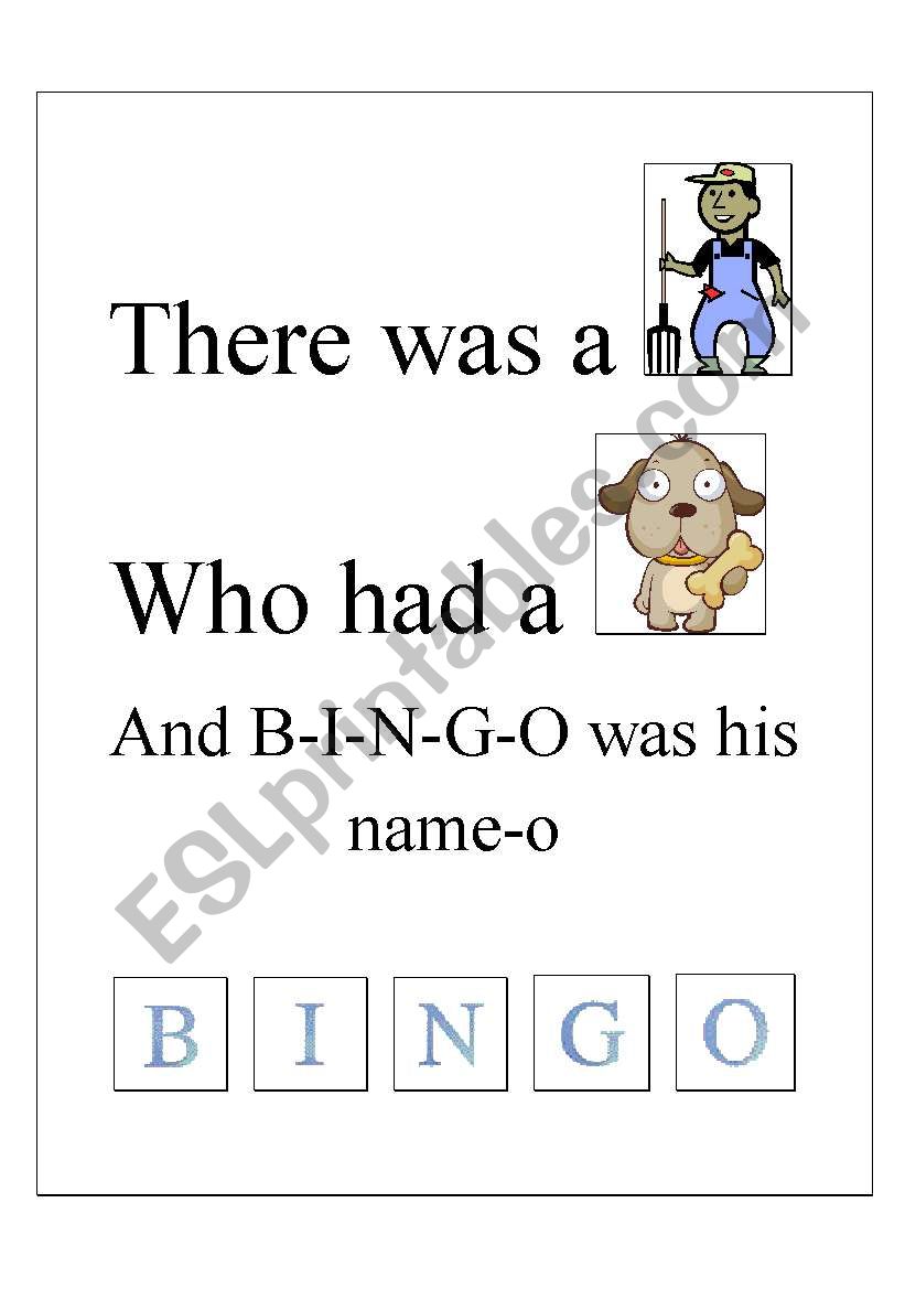 B I N G O worksheet