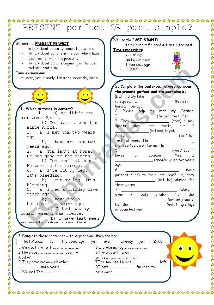 past simple or present perfect?