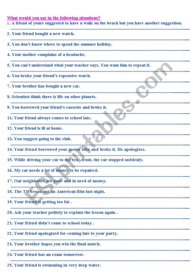 english functions worksheet