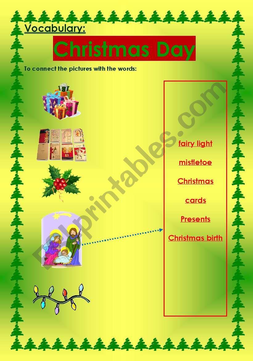 Christmas Day worksheet