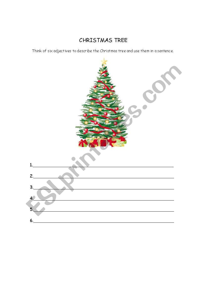 Story Of The Origins Christmas Tree Esl Worksheet