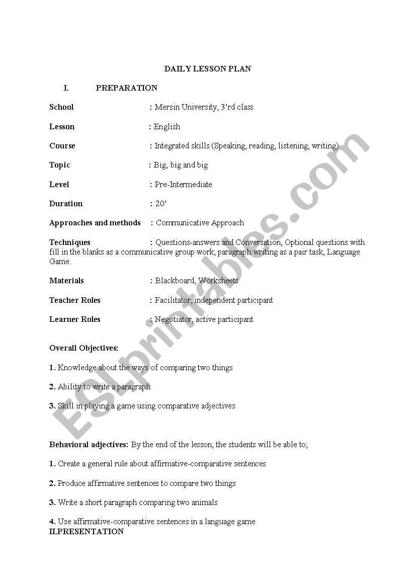 comparatives&superlatives worksheet