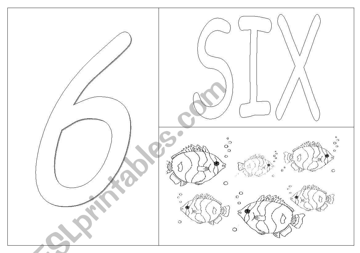 numbers 6-7 flashcards worksheet