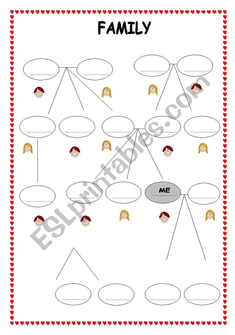 FAMILY TREE worksheet