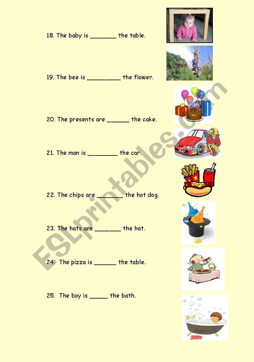 prepositions of place (part 2)