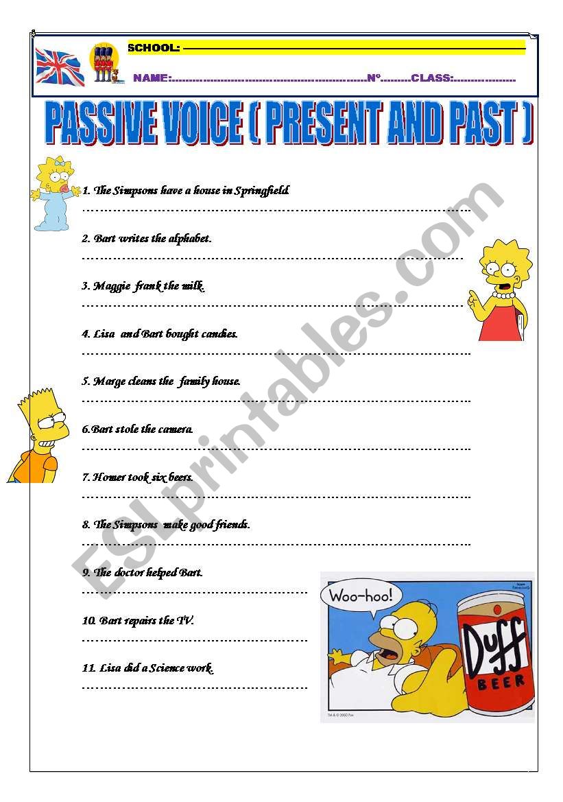 Passive voice ( present and past)