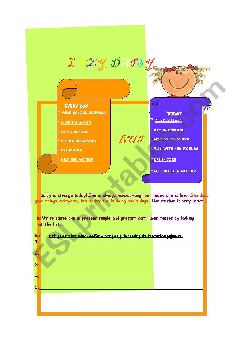 present simple or present continuous tense