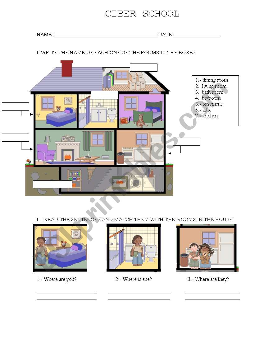 Preposition In worksheet