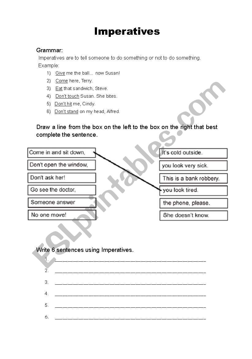 english-worksheets-imperatives