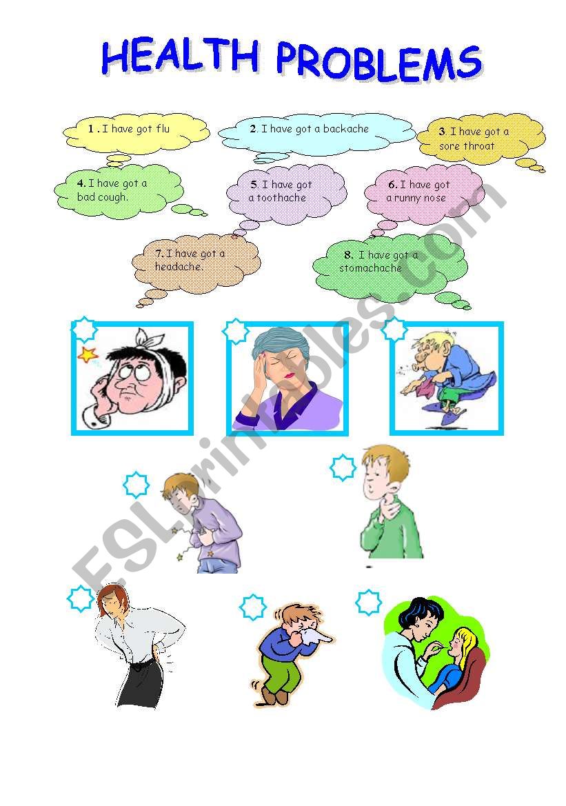 Health Problems worksheet