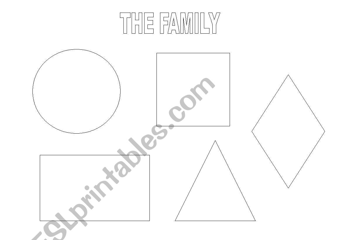 The family members and the shapes