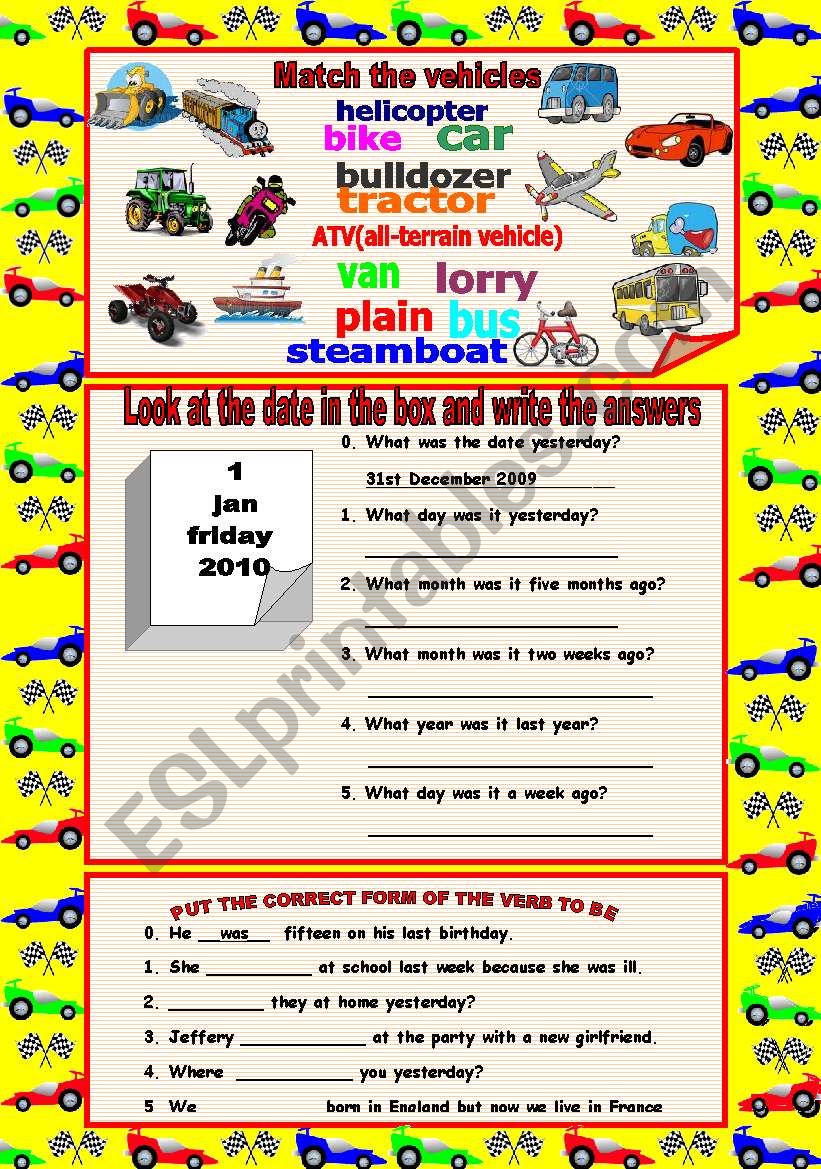RACKY THE RACER :) 2nd page worksheet