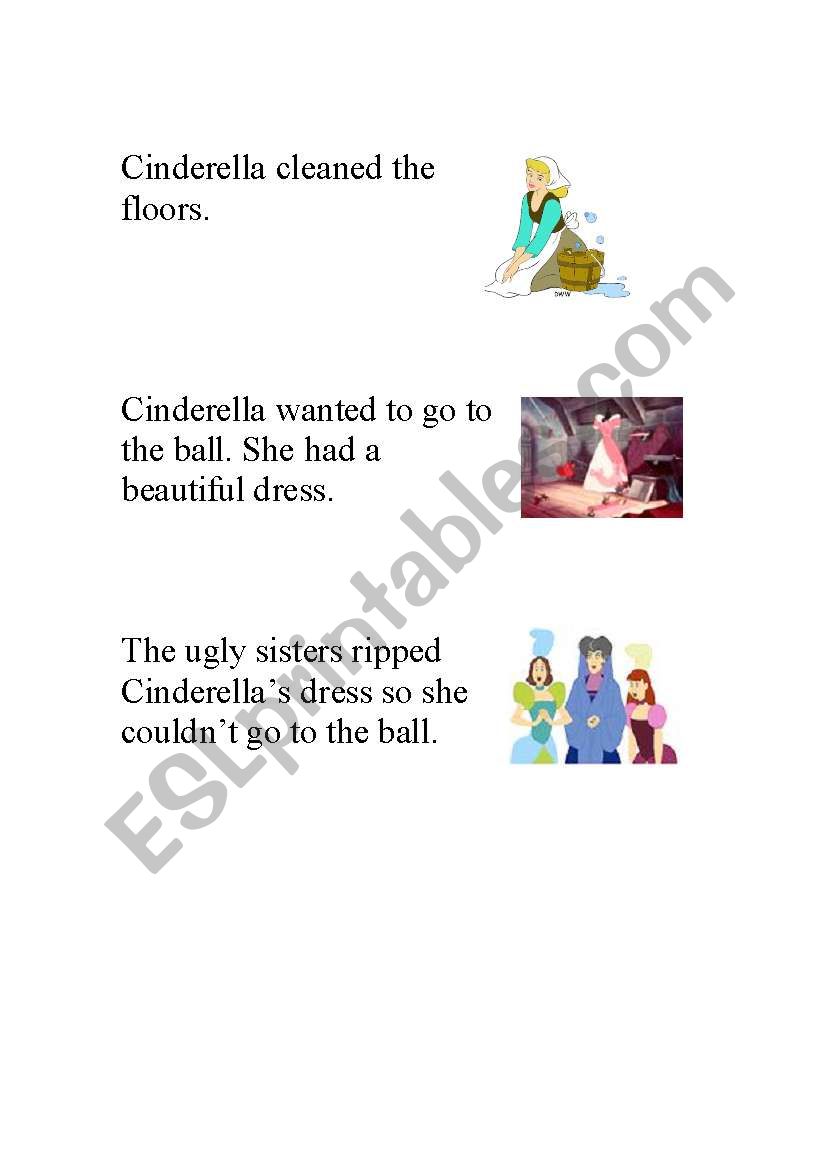 Cinderella Story Sequencing worksheet