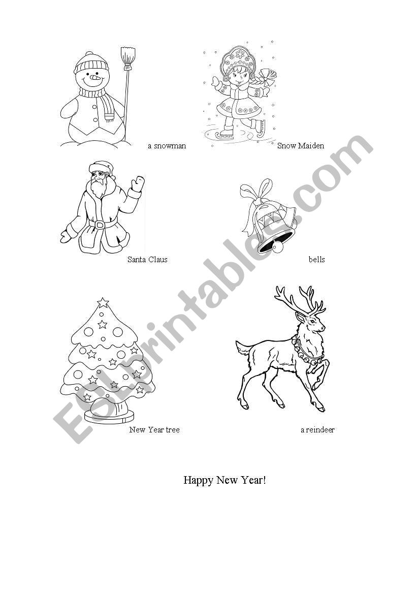 New Year worksheet