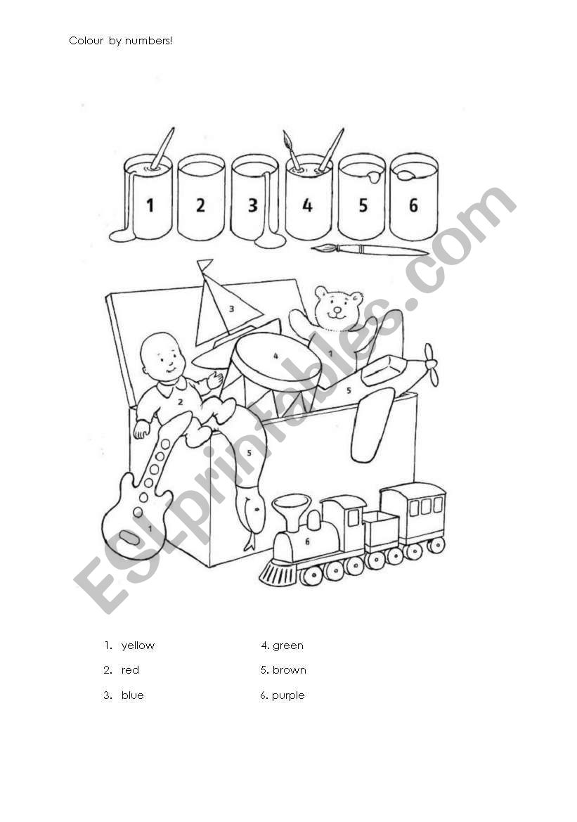 Colours worksheet