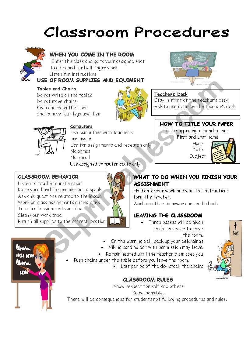 Classroom Procedures                 