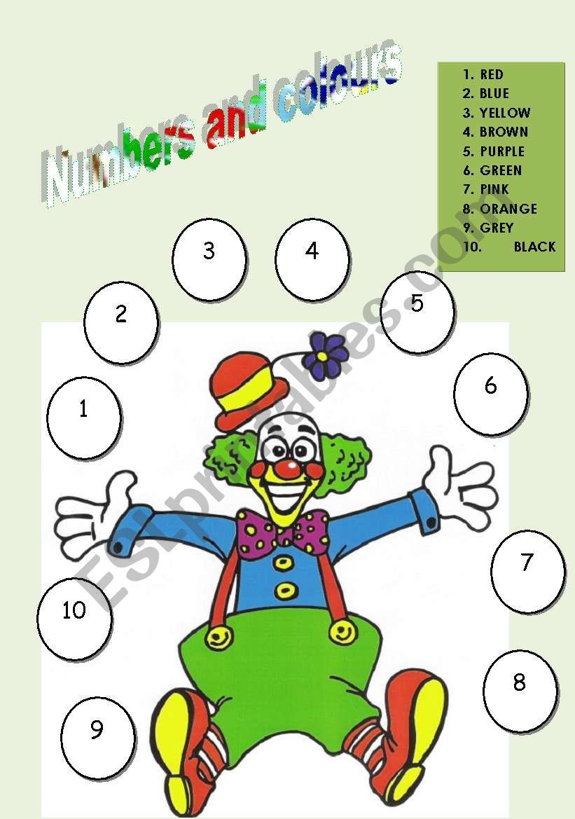 CLOWN worksheet