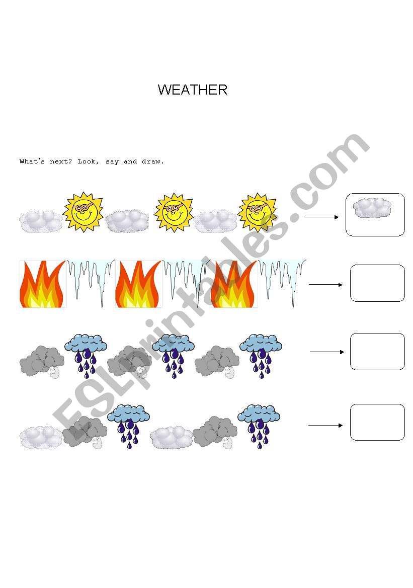 Weather worksheet