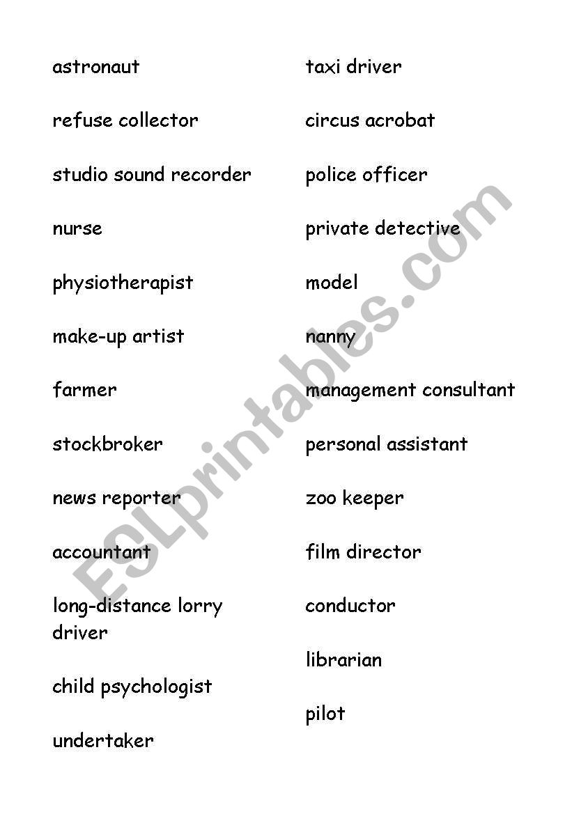 Networking and jobs or occupations