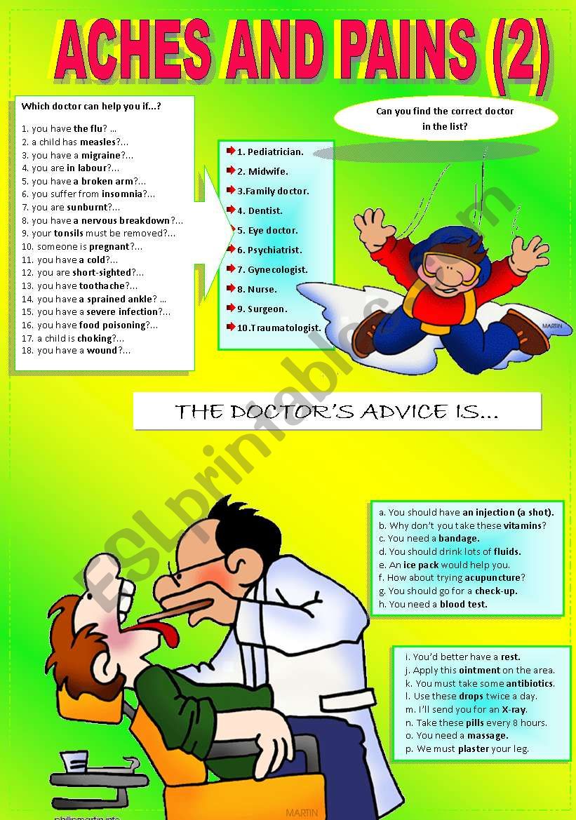 HEALTH PROBLEMS 2 worksheet