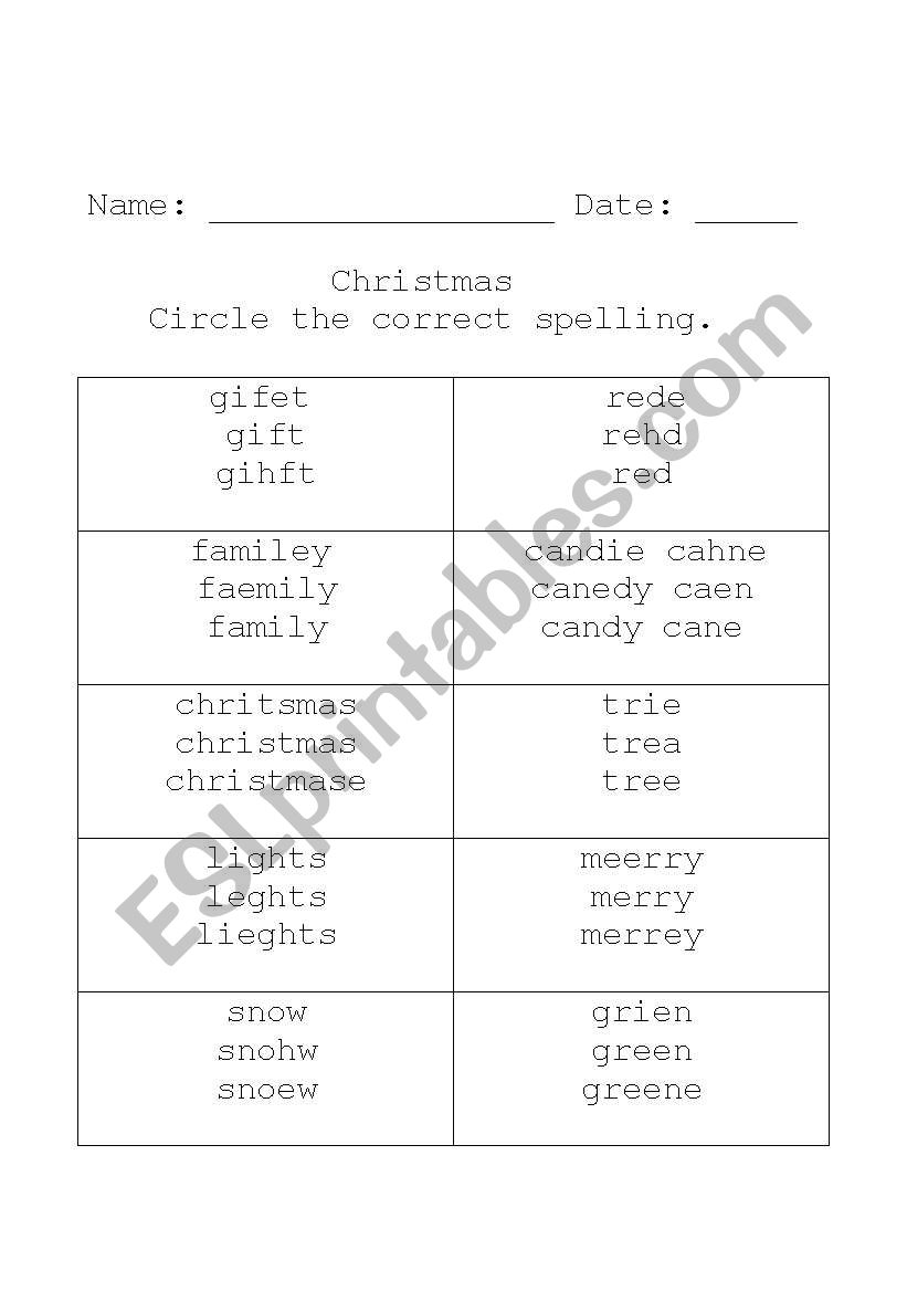 spelling and alphabet worksheet