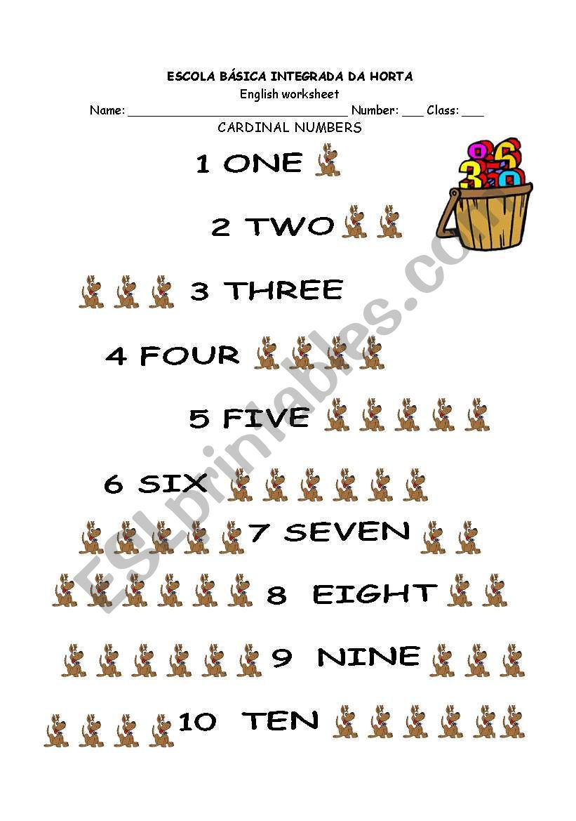 The Numbers worksheet