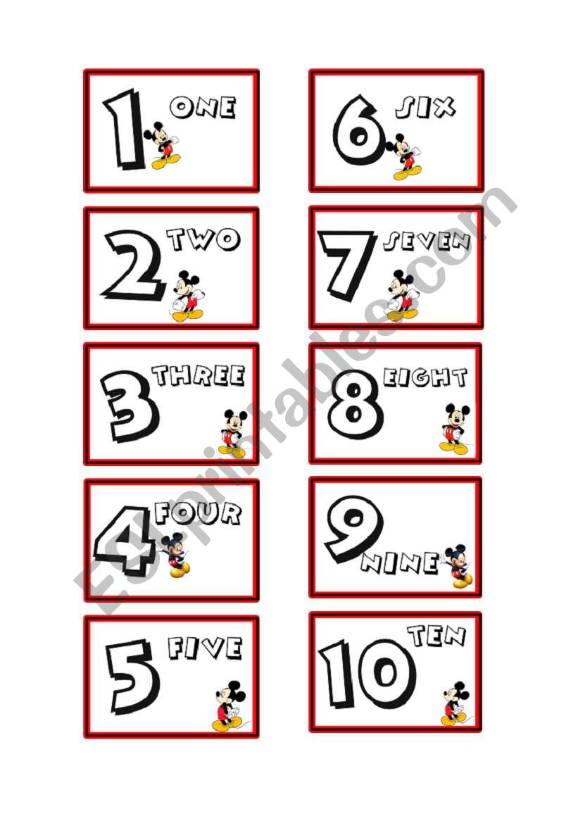 mickey mouse printable numbers