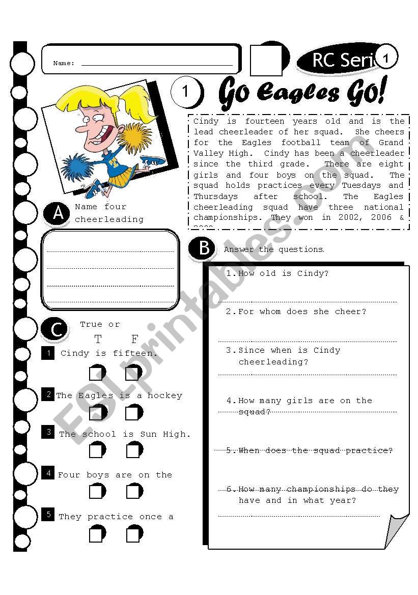 RC Series 15 - Go Eagles Go (Fully Editable + Answer Key)