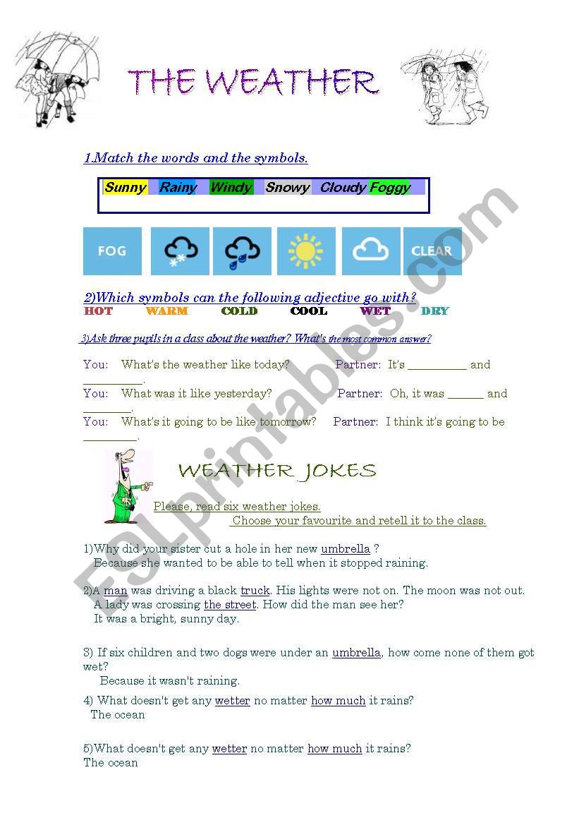 The Weather worksheet