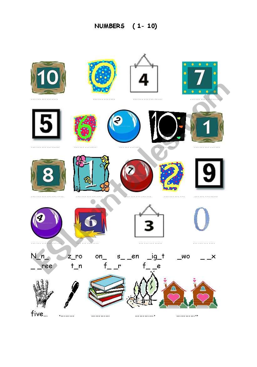 Numbers worksheet