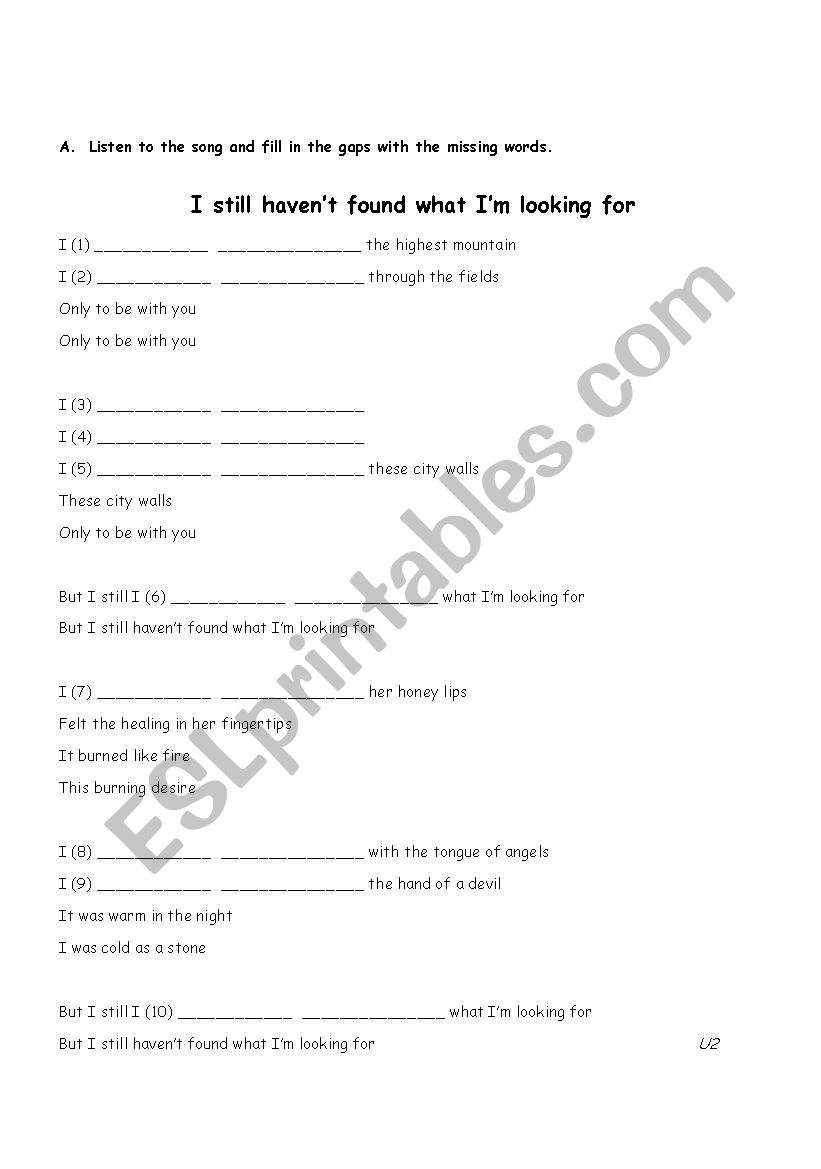 Present perfect worksheet