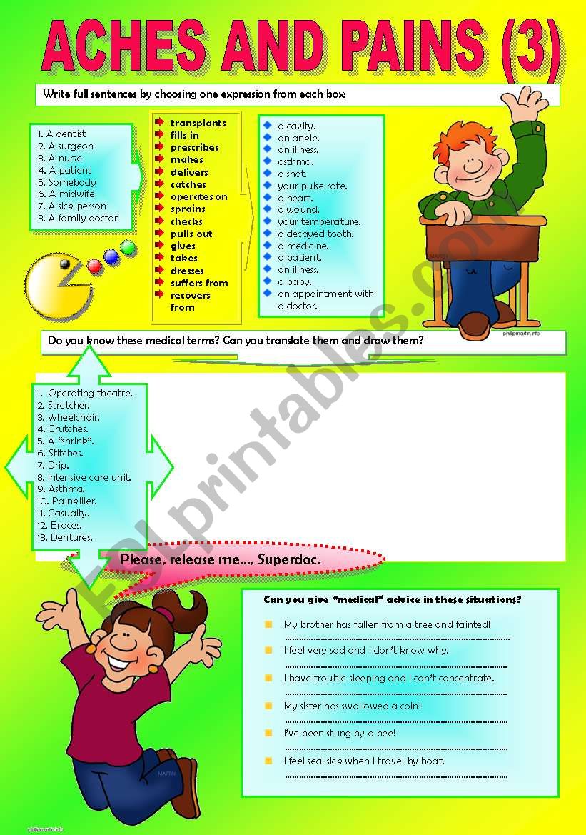 HEALTH PROBLEMS 3 worksheet