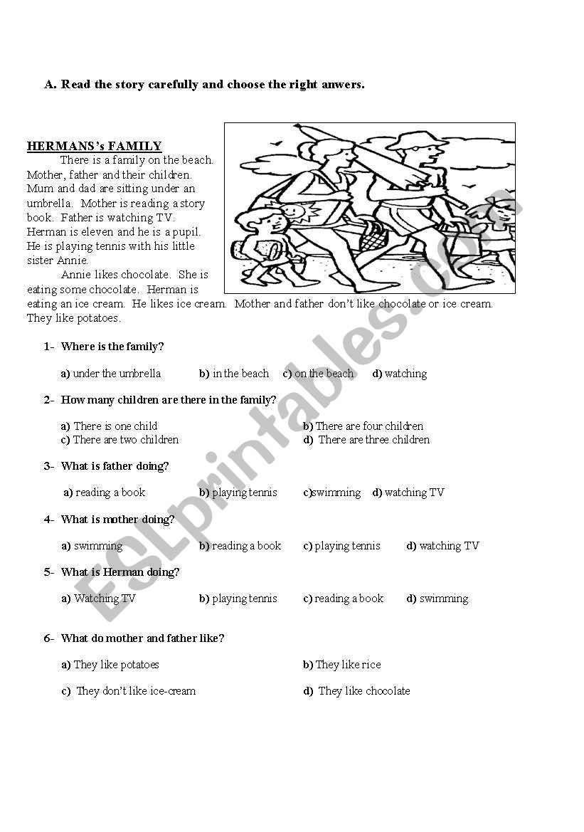 readin worksheet
