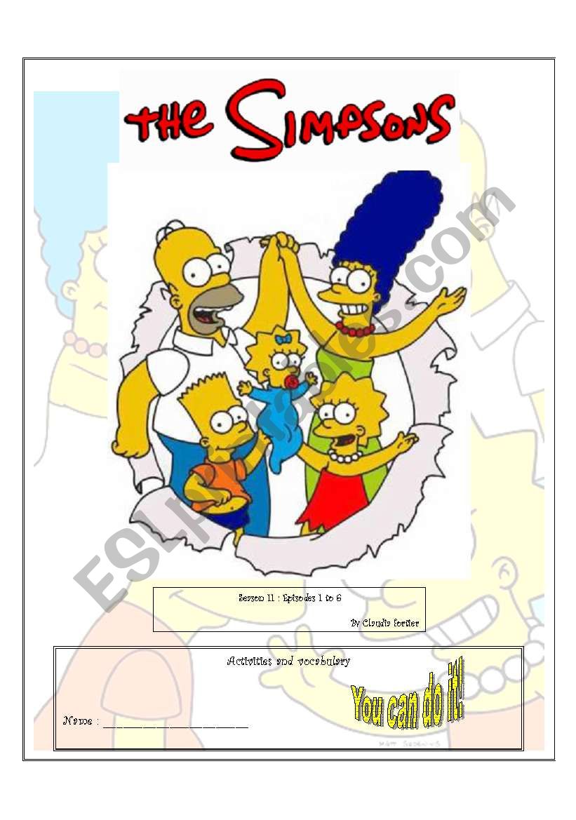 The Simpsons: Season 11 worksheet
