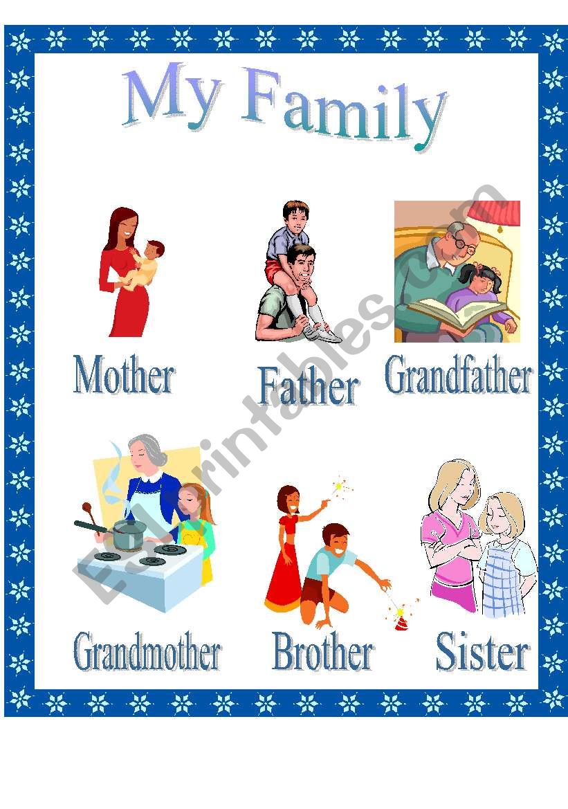 Family Picture Dictionary worksheet